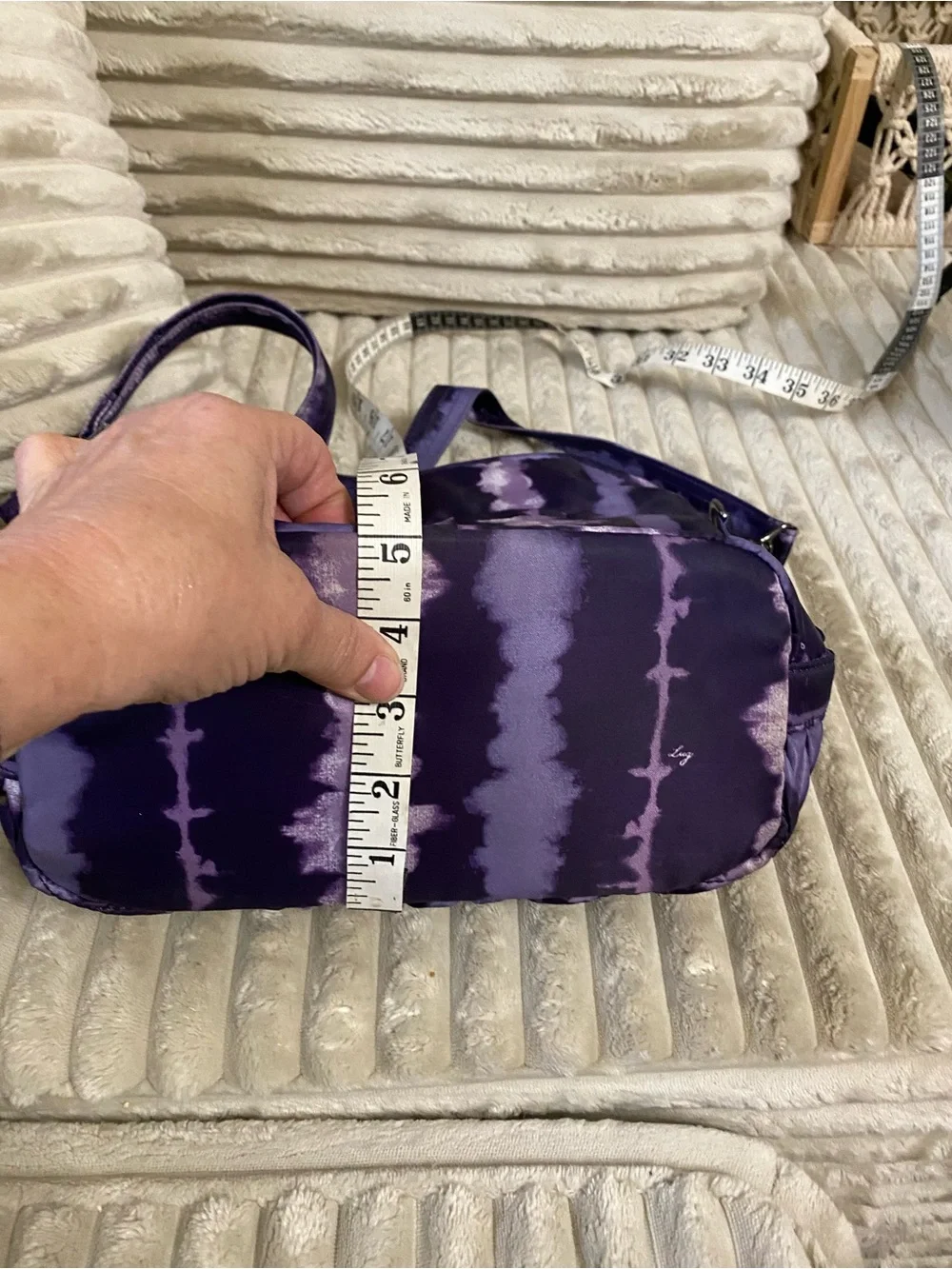 Lug Adagio Purple Tie-dye‎ Crossbody Bag Easy Care